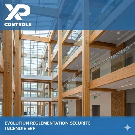 Bâtiment ERP avec éléments structuraux combustibles dans un contexte de sécurité incendie